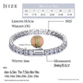 Fine Men Women Moissanite Tennis Bracelet Sterling Silver 925 100% Bracelet GRA VVS1 D Color Moissanite With Certificate