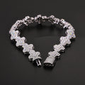 TUHE Unisex Luxury Cross Bracelet 925 Tennis Chain Women Bracelet VVS1 Moissanite For Men Hip Hop Jewelry Gift